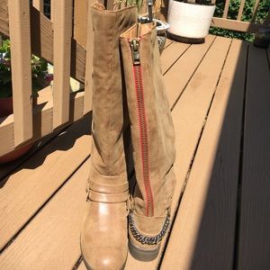 Madden Girl knee high leather boots